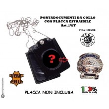 Portatessera e Portaplacca da Collo Carabinieri PLACCA NON INCLUSA  Vega Holster Art.1WF40