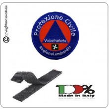 Toppa Patch con Velcro Protezione Civile Regione Lombardia Volontari Art.EU721B