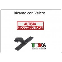 Patch Ricamata Autista Soccorritore con Velcro per Tuta Operative Soccorritori Art.NSD-AS-R