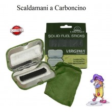 Scaldamani Scalda Mani a Carboncino con Custodia Climi Freddi Caccia Sci Art. VA7085