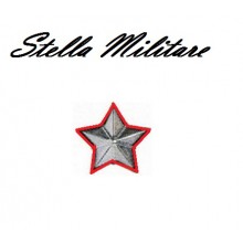 Stella Stellette Militari Oro Bordo Rosso  5 Punte cm 2.00 Art.S5