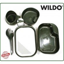 Posate e Pentole da Campeggio Versione Militare WILDO Camp a Box Kit Art.14671000