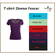 T-shirt Maglietta Maglia Donna Manica Corta Fencer Art.FENCER