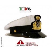 Berretto Tesa Ordinanza Marina Militare Italiana con Fregio FAV o Diadema  VENDITA RISERVATA Art. BER-MM-U