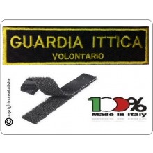 Patch Toppa con Velcro Guardia Ittica Volontario Art.NSD-GIV