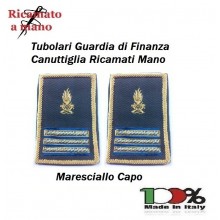 Gradi Tubolari Guardia di Finanza Ricamati a mano Canuttiglia New Maresciallo Capo Art. GDF-T27
