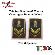 Gradi Tubolari Guardia di Finanza Ricamati a mano Canottiglia New Vice Brigadiere Art. GDF-T22