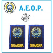Gradi Tubolari Ricamati A.E.O.P. Logo + GUARDIA Art.AEOP-GG