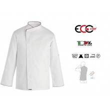 Giacca Cuoco Chef White Confort Air Personalizzabile con Nome Bianca Ego Chef Italia Art. 2031001A
