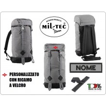 Zainetto Tattico Stagno Grigio Walker Backpack 20 L Urban Grey - Mil-Tec PERSONALIZZABILE Art. 14026008
