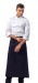 Giacca Cuoco Chef ADRIAN Profili Neri Bottoni Blu Siggi Horeca Personalizzata con il Tuo Nome Ricamato Art.28GA0193B