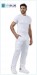Pantalone Bianco Tasconi BDU Medico Infermiere Chef Cuoco Pasticcere Unisex STAN di Siggi linea DR.BLUE Art. 04PA1119