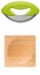 Tagliere in Bamboo con Mezzaluna a 2 Lame Professionale Sagaform Herb Cutter with Bamboo Tray Art. 5016700 