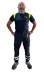Pantalone Elasticizzato Professionale Certificato Levante Blu Navy Bordatura Gialla Protezione Civile Soccorso Sanitario 118 Art. 26049
