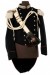 Coppia di Spalline Uniforme Storica GUS Carabinieri Argento + Bianco Grande Uniforme Art. NSD-GUS-OB