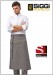 Giacca Cuoco Chef ANDRIAN Profili Grigio Siggi Horeca Personalizzata con il Tuo Nome Ricamato Art.28GA0193