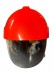 Casco Elmo Rosso Protettivo Completo di Visiera Sicor Professionale Antincendio Boschivo Soccorso Tecnico Protezione Civile Covin19 EDL-01 Art. 05050/010/019