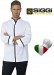 Giacca Professionale Cuoco Chef Victor Profili Neri Siggi Horeca Italia Nuovo Modello Personalizzabile con Nome Art.28GA0218-N
