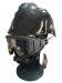 Casco Elmo Protettivo Nero Completo di Occhiali Antifumo Sicor Professionale Antincendio Boschivo Soccorso Tecnico Protezione Civile EOM R5840X – EOM Art. 5423200101-N