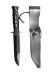 Coltello Lama Fissa con Fodero Cuoio FOX Maniago Marines con Fodero Versione Militare Incursore Caccia Montagna Art. FX691/18