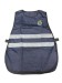 Corpetto Gilet Fratino Gabardine Blu Con Rifrangenze Ricamo Petto e Schiena  Ass. Europea Operatori di Polizia AEOP Telecasting  Art. TEL-AEOP
