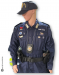 Completo Operativo Ordine Pubblico OP Giacca + Pantaloni Colore Blu AEOP Ass. Europea Operatori Polizia Guardie Giurate  GPG IPS Vigilanza  Art. OP-AEOP