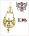 Lancia Puntale Ottone per Aste Portabandiera Croce di Malta Ordine di Malta Cavalieri Art. BRK-MALTA