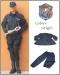 Completo Operativo Ordine Pubblico Tuta Operativa  Giacca + Pantaloni Colore GRIGIO GPG IPS Guardia Particolare Giurata Polizia  Venatoria Federcaccia Art. OP-G-GPGIPS
