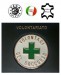 Placca con Supporto Cuoio Da Inserire Al Portafoglio Volontario Croce Verde 1WG Vega holster Italia  Art. 1WG-56
