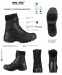 Anfibio Stivaletto Stivale Security SWAT Vigilanza Guardie Giurate GPG IPS Polizia Black Security Boots Lavoro con Putale Mil-Tec Art. 12837000