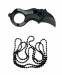 Coltello Mini KARAMBIT Tascabile  con Lama BLACK Importazione  Art. M-K-ALI