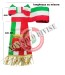 Fascia Tricolore con Frange Ricamata a Mano Capitano Della Real Maestranza Città di Art. FASCIA-RAZA