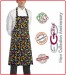 Grembiule Cucina Pettorina con Tascone cm 90x70 Dino Ego Chef Italia  Art. 6103133A