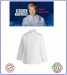 Casacca Giacca Cuoco Chef Professionale Manica Lunga Bianca Personalizzabile con Ricamo Art.2008001A