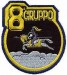 Patch Toppa Ricamata 8° Gruppo Aeronautica Militare Art.EU071