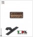 Patch per Tuta Operativa Missione Estero Carabinieri ITALIANO ARABO kaky Sabbia  Art.EU 1341K
