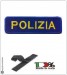 Patch Toppa Ricamata Polizia con Velcro Art.NSD-PS-01