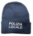 Berretto Zuccotto Papalina Watch Cap Invernale con Ricamo Polizia Locale  Art. PL-BLU-NEW