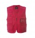Gilet Multitasche New Safari Poket Rosso Croce Rossa Soccorso Sanitario 118 Payper o JRC Art. 000187-0054