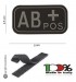 Patch 3D Gommata con Velcro 3D PVC AB POS INC101 Art. 444100-3505