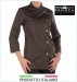 Giacca Cuoco Chef Sartoriale Donna  Danimrca Verde Militare Pangea Personalizzata con Nome Ricamato Art.DN0703