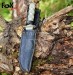 Coltello Sopravvivenza con Fodero Outdoor Fox Caccia Pesca Alpinismo MFH Art. 44433