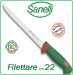Linea Premana Professional Knife Coltello Filettare Pesce cm 22 Sanelli Italia Cuoco Chef Pescheria Art. 107622