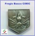 Fregio Basco Militare Metallo Multinational CIMIC esercito Italiano Prodotto Ufficiale Art. NSD-F-40