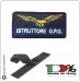 Patch Toppa Ricamata per Tuta Ordine Pubblico GPG ISTRUTTORE G.P.G. Blu Art.GPG-OP-9