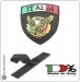 Patch Toppa Scudetto con Velcro Ricamato ITALIA + LOGO GPG IPS Art.IT-GPGIPS