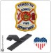 Patch Toppa Ricamata VVFF Vigili del Fuoco Americani Forsyth Fire Departiment Art.VVFF-39