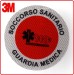 Adesivo Per Paletta Rosso Soccorso Sanitario 118 Servizio Ambulanze Art. PAL118SA