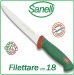 Linea Premana Professional Knife Coltello Filettare Pesce cm 18 Sanelli Italia Cuochi chef Pescivendolo Art. 107618 