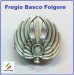 Fregio Basco Militare Metallo Folgore Esercito Italiano Prodotto Ufficiale  Art.NSD-F-44